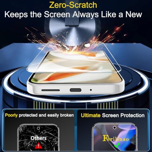 Ferilinso Screen Protector for Google Pixel 9 Pro, Tempered Glass Back - size: Google Pixel 9 Pro