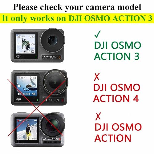 ULBTER Screen Protector for DJI OSMO Action 3 + Lens cap Cover [2+6 Pieces] - size: Action 3
