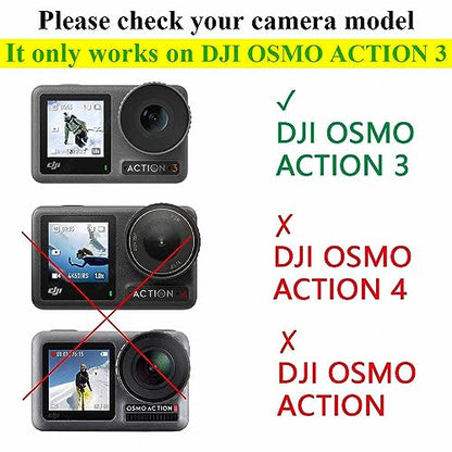 ULBTER Screen Protector for DJI OSMO Action 3 + Lens cap Cover [2+6 Pieces] - size: Action 3