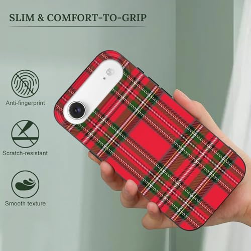 Royal Stewart TartanAnti-Yellowing Soft TPU Phone Case for iPhone 17, Shockproof and Scratch-Resistant Case - color: black-style-75