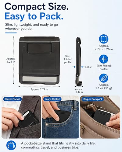 JIFANPAUL Foldable Phone & Tablet Stand Compatible with iPhone/iPad - size: S