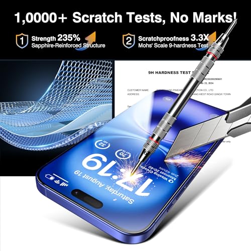 EZ-GLAZ-4+2 Pack for iPhone 16 Plus Screen Protector (6.7") HD Clear - size: iPhone 16 Plus