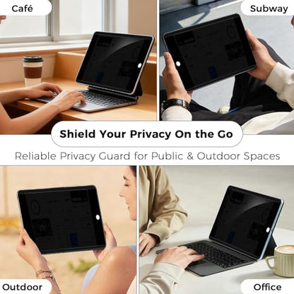 4-Way Magnetic Privacy Screen For iPad 10.2 Inch 9th Gen - color: 360 Magentic Privacy Screen, size: iPad 9th Gen 10.2"