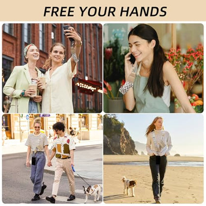 Cell Phone Lanyard Crossbody with Wallet, Versatile Clip and Go Phone Strap - color: L