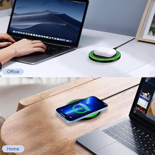 Wireless Charger Samsung Pad Fast Charging for Galaxy Z Fold 7 6 S26 Ultra - color: Full Black