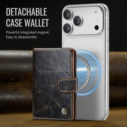 for Magsafe Magnetic Phone Wallet Card Holder, Luxury Coffee - color: Luxury Coffee