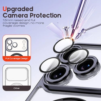 for Plating iPhone 17 Pro Case with Magnetic Stand,Black - color: Black, size: iPhone 17 Pro