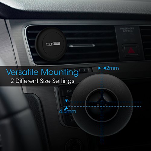 TechMatte Magnetic Car Phone Mount (2-Pack)