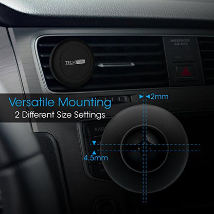TechMatte Magnetic Car Phone Mount (2-Pack)