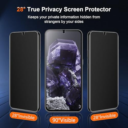 28 ° Matte Privacy TPU Screen Protector for Google Pixel 8 - size: Pixel 8
