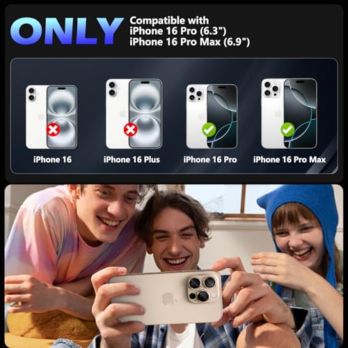 imluckies Alloy Metal Camera Lens Protector for iPhone 16 Pro / 16 Pro Max / 14 Pro / 14 Pro Max, 9H Tempered Glass, Ultra HD, Anti-Scratch, Strong Adhesion, Case Friendly, Desert Titanium - size: 16/14 pro/promax Desert Titanium
