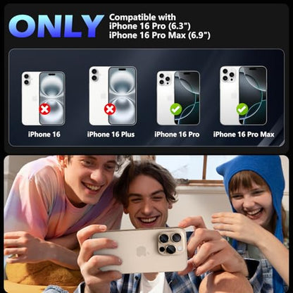 imluckies Alloy Metal Camera Lens Protector for iPhone 16 Pro / 16 Pro Max / 14 Pro / 14 Pro Max, 9H Tempered Glass, Ultra HD, Anti-Scratch, Strong Adhesion, Case Friendly, Desert Titanium - size: 16/14 pro/promax Desert Titanium