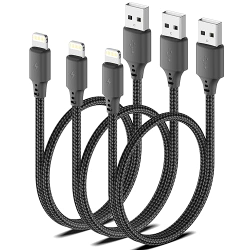 1.5FT USB A to Lightning Cable, 3Pack iPhone Charger Cord for iPhone 14/13 - size: 1.5FT