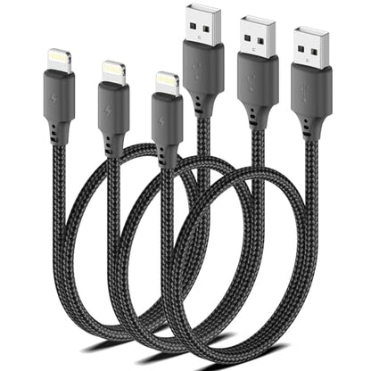 1.5FT USB A to Lightning Cable, 3Pack iPhone Charger Cord for iPhone 14/13 - size: 1.5FT