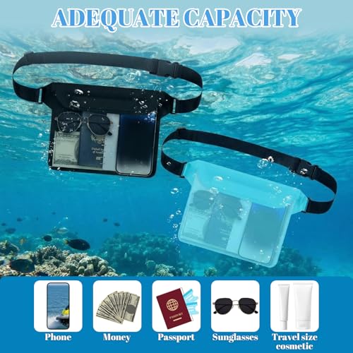 6 Pcs Waterproof Pouch Dry Bag Fanny Pack for Beach Swimming,Multicolor - color: Multicolor
