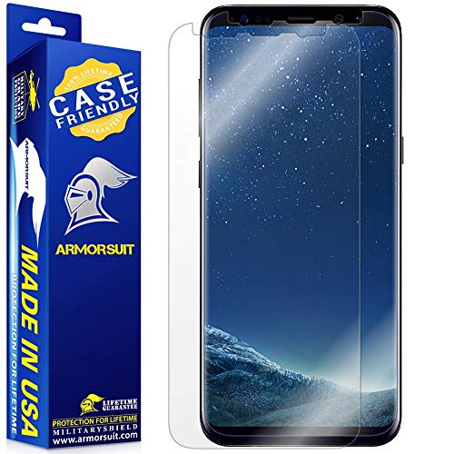 ArmorSuit 2 Pack for Samsung Galaxy S8 Screen Protector Case Friendly MilitaryShield HD Clear Film (Not for S8+) - Made in the USA - size: Samsung Galaxy S8 5.8 inch