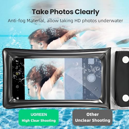 Waterproof Phone Pouch, Floatable Waterproof Phone Pouch with Touchscreen, Universal Cellphone Case, Underwater Photography for Swimming Rafting Diving (Pink, 26x11cm) - color: Pink
