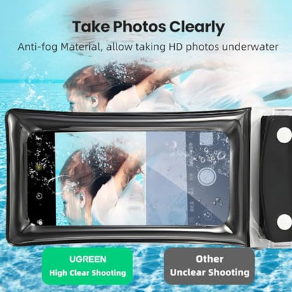 Waterproof Phone Pouch, Floatable Waterproof Phone Pouch with Touchscreen, Universal Cellphone Case, Underwater Photography for Swimming Rafting Diving (Pink, 26x11cm) - color: Pink