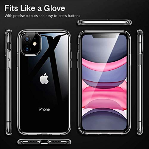 for Apple iPhone 7 8 Plus X XR XS 11 12 13 Pro Max Mini SE Clear Gel Case Cover (for Apple iPhone 11)