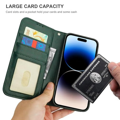 Bocasal for MagSafe Wallet Case Card Holder for iPhone 14 Pro Max Green - color: Green for MagSafe