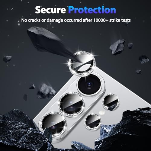 for Samsung Galaxy S26 Ultra Camera Lens Protector,Silver Glitter - color: Silver Glitter