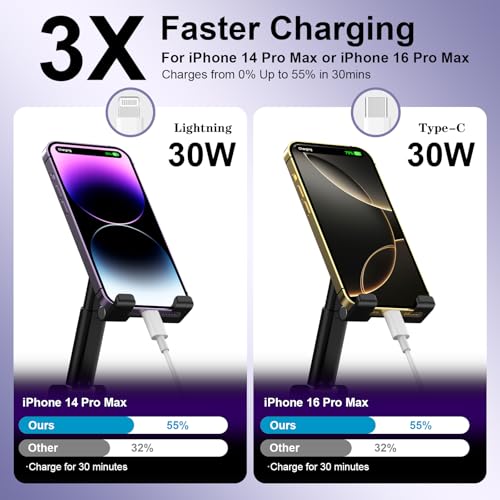 [Apple MFi Certified] iPhone Charging Cable,2Pack 6Ft Multi Chargers Cord - color: CLWhite
