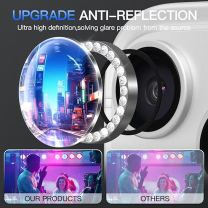 Suoman for iPhone 17 Pro/Pro Max Camera Lens Protector-Grey - color: Diamonds-Grey