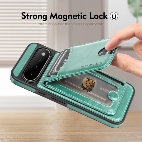 SkyEagle for MagSafe Google Pixel 11 Pro XL Wallet Case,Blue Green - color: Blue Green, size: Google Pixel 11 Pro XL - 6.8"
