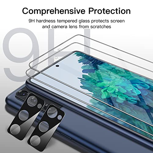 JETech Screen Protector for Galaxy S20 FE, 2+2 Pack - size: Galaxy S20 FE