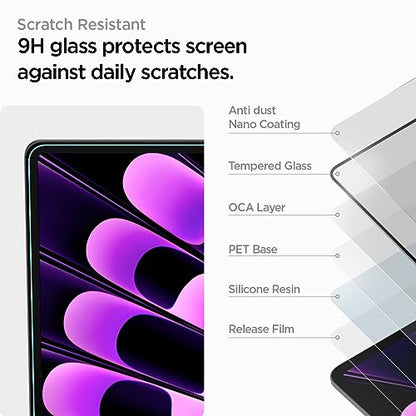 Spigen GlasTR Slim Screen Protector for MacBook Air 15" M2-M5 (2022-2026) | 9H+ Tempered glass, Scratch resistance, GlasTR Slim, Lab-tested 100% clarity, Precise cutout, Case-friendly, 1Pack - size: 15 inch