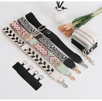 Clip and Go Strap for Phone with Wallet Crossbody - color: Pure Khaki
