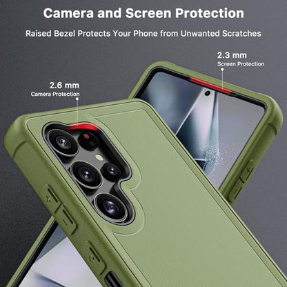 M MYBAT PRO for Samsung Galaxy S25 Ultra Case with 360° Rotating Stand - color: Army Green, size: Samsung Galaxy S25 Ultra