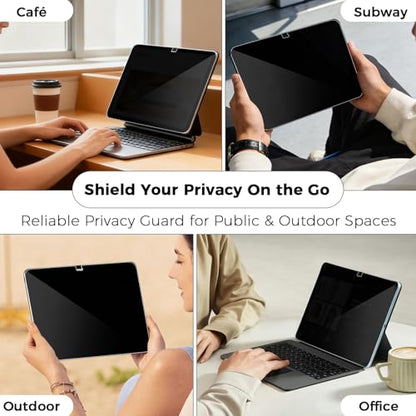 4-Way Magnetic Privacy Screen For iPad 11th Gen A16 - color: 360 Magentic Privacy Screen, size: iPad 11th Gen(A16) 11"