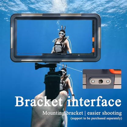 2026 Underwater Snorkeling Diving Phone Case for Phone 17/16/15/14/13/12Pro Max/Galaxy S26/S25/S24/S23.(50ft/15m) Professional Scuba Dive Waterproof Case Underwater Photo Video（Blue） - color: Blue