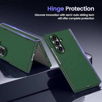 VEGO for Z Fold 7 Case with Belt Clip Compatible with Magsafe& Hinge Cover | Built-in Screen Protector Full Body Drop/Shock Proof Protective Magnetic Phone Cover for Samsung Galaxy Z Fold 7 Green - color: Green