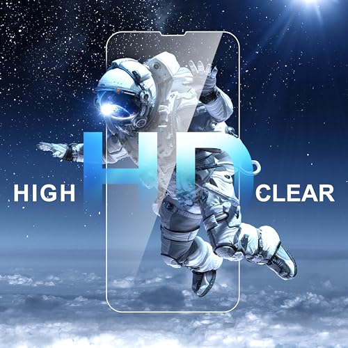 ImpactStrong Shatterproof Tempered Glass Screen Protector for iPhone 14 [Easy Installation Frame] [Bubble Free] [9H Hardness] [Full Coverage] Case Friendly, 6.1 Inch - (3-Pack) - size: iPhone 14