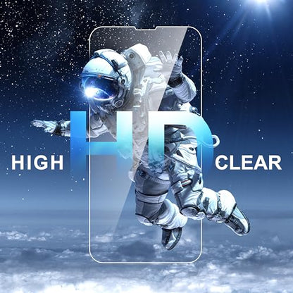 ImpactStrong Shatterproof Tempered Glass Screen Protector for iPhone 14 [Easy Installation Frame] [Bubble Free] [9H Hardness] [Full Coverage] Case Friendly, 6.1 Inch - (3-Pack) - size: iPhone 14