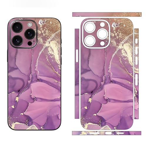 Skin Wrap Compatible with 13/14/15/16/17 Pro Max (Purple, 14 Pro Max) - color: Purple, size: 14 Pro Max
