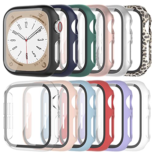 12 Pack Hard PC Case for Apple Watch 44mm SE 3 SE 2 Series 6 5 4 SE - color: 12 pack A, size: 44mm-SE/Series 6/5/4