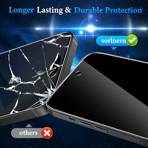 3 Pack Privacy Screen Protector Compatible for iPhone 16 Pro - size: 16 Pro