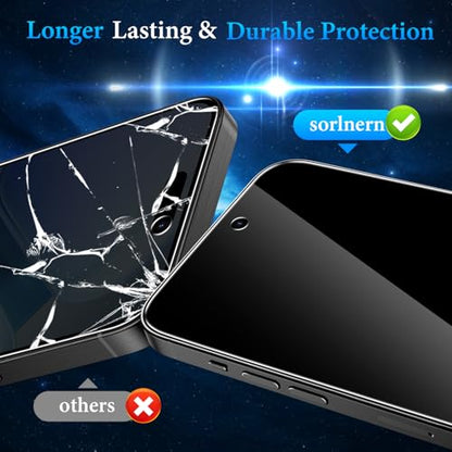 3 Pack Privacy Screen Protector Compatible for iPhone 16 Pro - size: 16 Pro