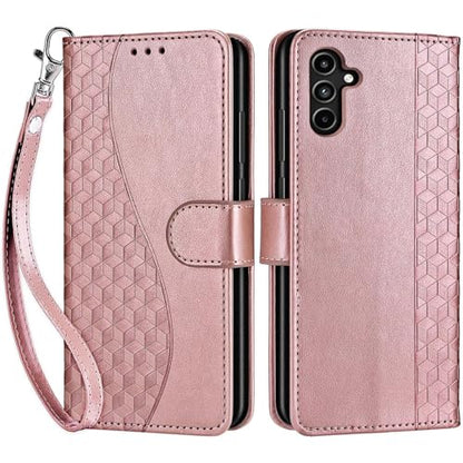 for Samsung Galaxy A15 5G Wallet case, Rose Gold | 3 Card Holders, Kickstand, Shockproof TPU Shell, PU Leather, Magnetic Closure, Protective Flip Folio Cover, Women - color: 5
