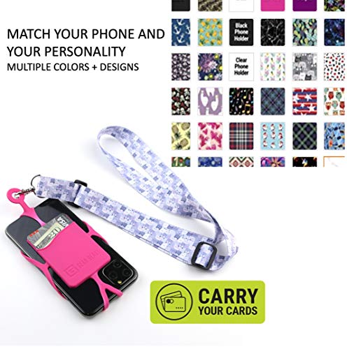 Gear Beast Cell Phone Lanyard with Adjustable Neck Strap Compatible with iPhone Galaxy & Most Smartphones - color: Tropical Lillies