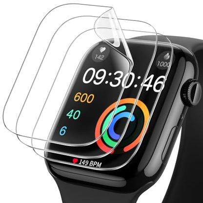 JETech TPU Screen Protector for Apple Watch Series 11/10 46mm, 3-Pack - size: Apple Watch Series 11/10 46mm