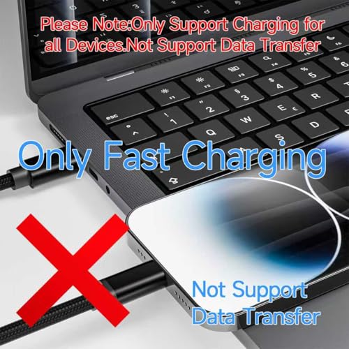 for Braided Long USB C to Lightning Cable 13FT 27W Fast Charging 2 Pack - color: Black, size: 13 feet/4 meters