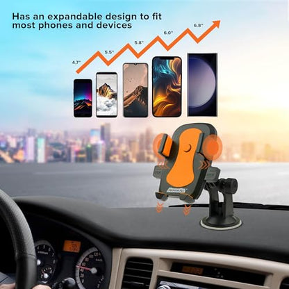Armor All 3-in-1 Phone Mount for Car, Vent, Dashboard & Windshield Holder