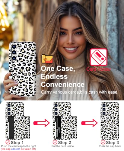 for Samsung Galaxy S24 / S25 Case - Black Leopard Dot - color: Black Leopard Dot