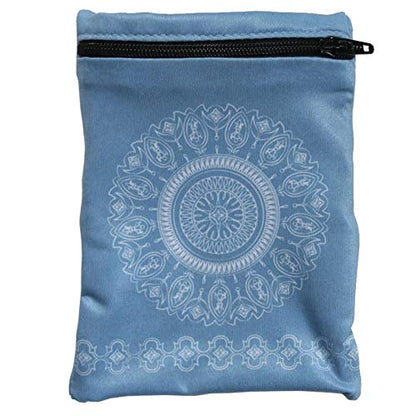 Sprigs Wrist Wallet Running Wristband Pocket for Keys Cards Cash ID Phone - color: Batik Blue