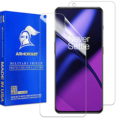 ArmorSuit 2 Pack Screen Protector for OnePlus 11 (6.7") Case Friendly MilitaryShield HD Clear Film - Made in USA