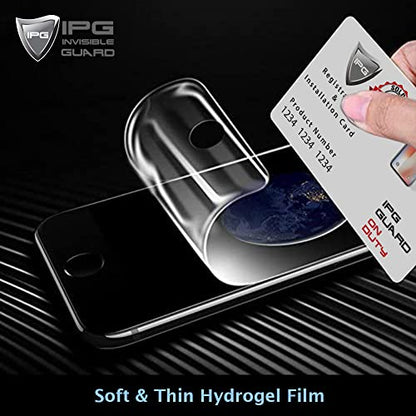 IPG Made for iPhone 16 Hydrogel Screen Protector Invisible Touch Screen Sensitive Ultra HD Clear Film Anti Scratch Skin Guard - Smooth/Self-Healing/Bubble -Free for iPh16SC - size: Screen Protector
